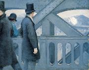 On the Pont de l Europe Gustave Caillebotte